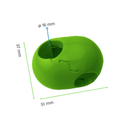 Connettore a croce per fune da 16 mm