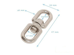 Girello M8 in acciaio inox