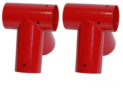 2 x raccordo per trave Ø100 mm, 90°