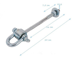 Imbragatura per brandeggio tipo C M12 160 mm