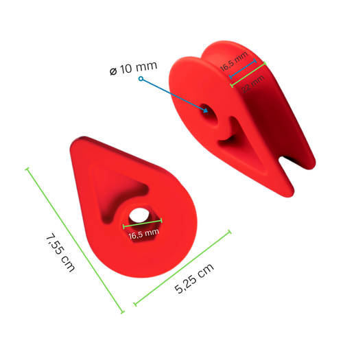 Boccola con foro esagonale M10