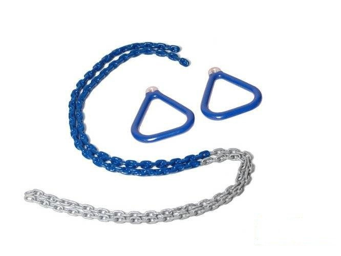 Cerchi triangolari da ginnastica incatenati