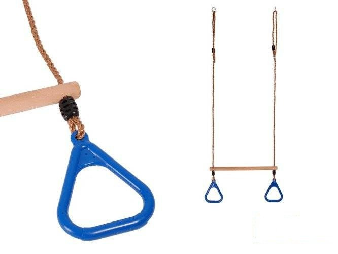 Trapezio ginnico con cerchi triangolari