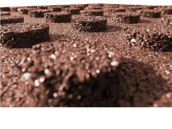 Tappeto in gomma 500x500x35 mm