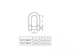 Grillo in acciaio inox M6