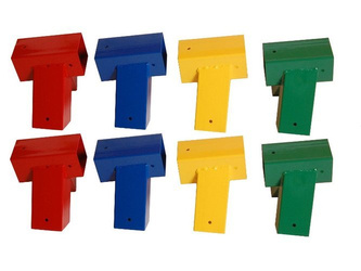 2 x raccordi per travi 90x90 mm, 100