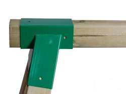 2 x raccordi per travi 90x90 mm, 100°