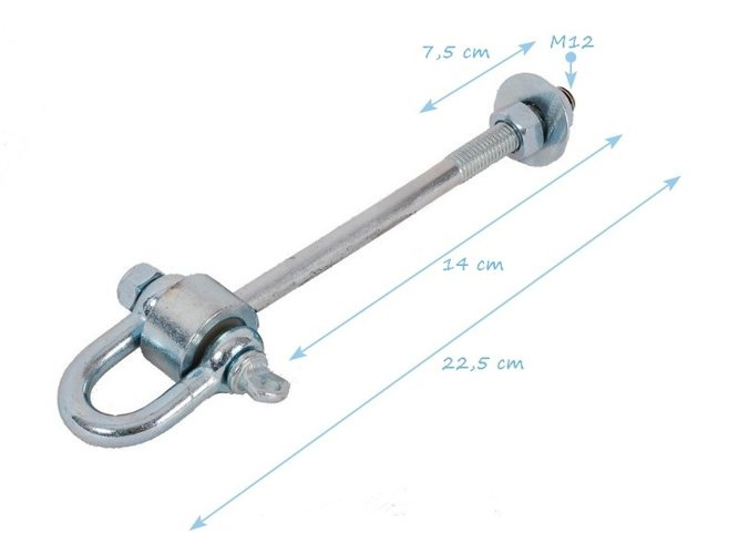 2xBasette di tipo C M12 140 mm