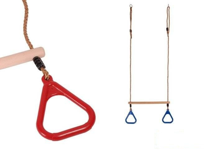 Trapezio ginnico con cerchi triangolari