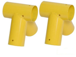 2 x raccordo per trave Ø100 mm, 90°