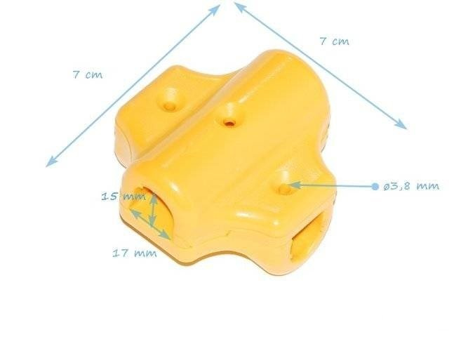 Connettore X per cavo rinforzato ø16 mm