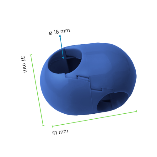 Connettore a croce per fune da 16 mm