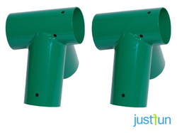 2 x attacco per trave Ø100 mm, 100°