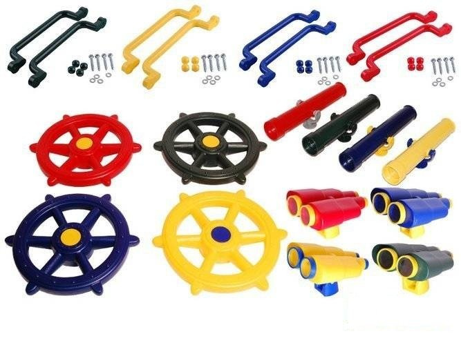 Set di maniglie, timone + Binocolo + Telescopio - accessori per l'oscillazione