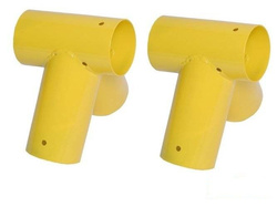 2 x attacco per trave Ø100 mm, 100°