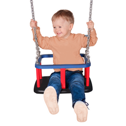 Altalena a secchiello + set di catene zincate da 5 mm - 1,8 m
