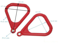 Cerchi da ginnastica triangolari (senza corde)