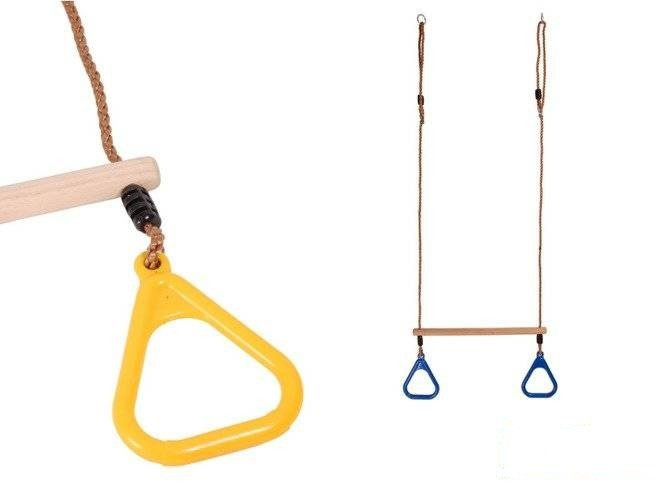 Trapezio ginnico con cerchi triangolari