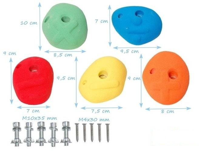 Maniglie di arrampicata per bambini MATEMATICA