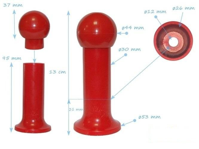 Maniglia in plastica 123 mm