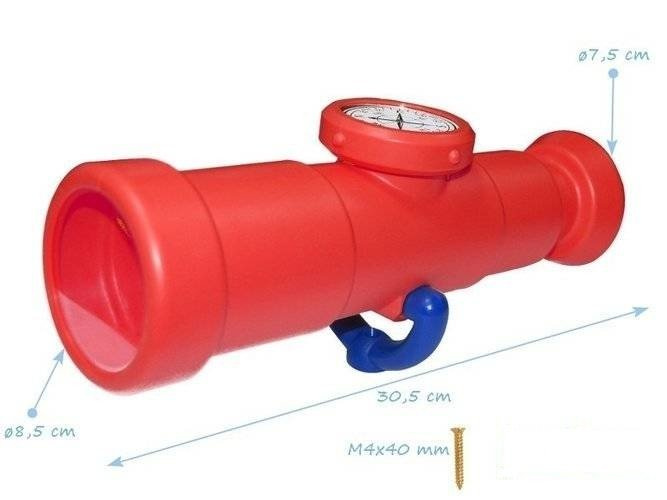 Timone + Periscopio + Telescopio con bussola - Accessori per parchi giochi