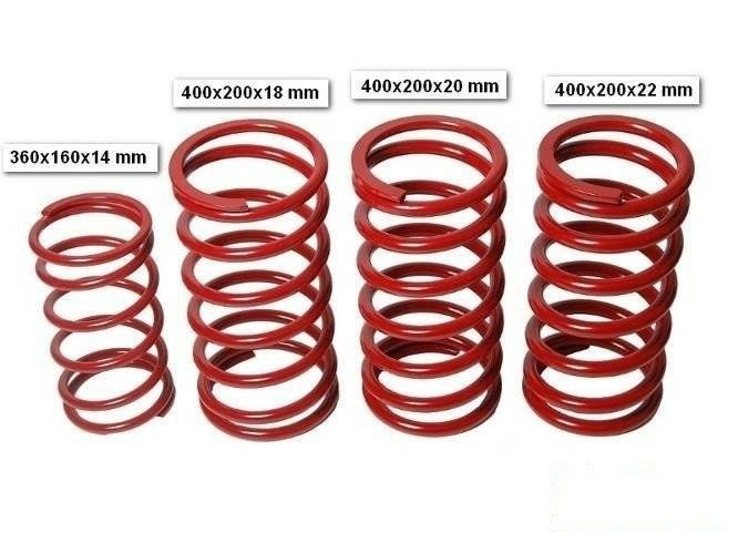 Molla metallica per bilanciere 400x200x18 mm rosso