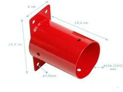 Connettore a parete Ø100 mm