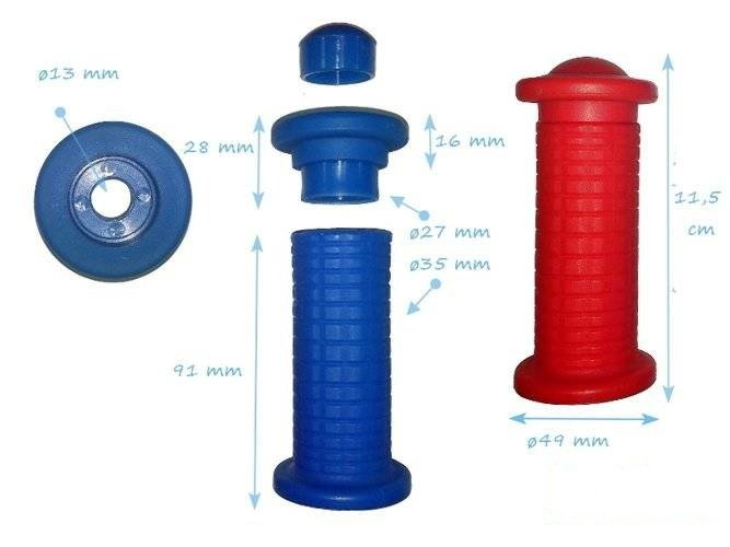 Maniglia in plastica 100 mm