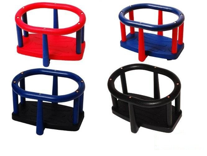 Altalena a secchio LUX + set di catene in acciaio inox da 6 mm - 1,8 m