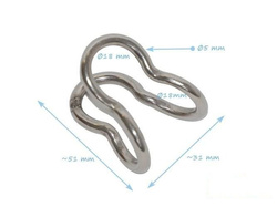 Accoppiatore trasversale per cavo rinforzato da 18 mm, tipo U