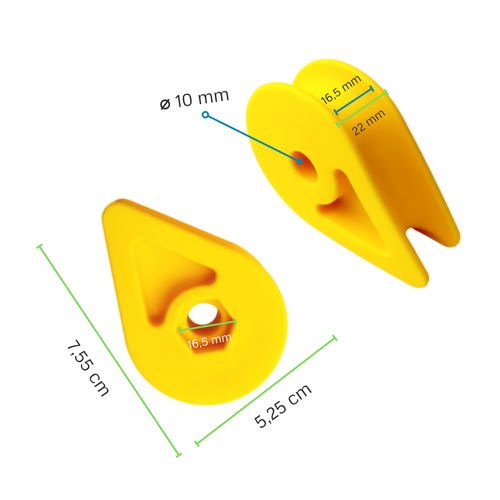 Boccola con foro esagonale M10
