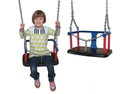 Altalena a secchiello con catena per parco giochi pubblico