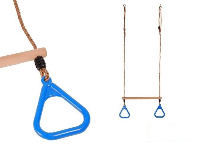 Trapezio ginnico con cerchi triangolari