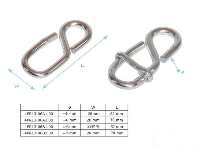 Regolazione del cavo a otto vie 5x60 mm