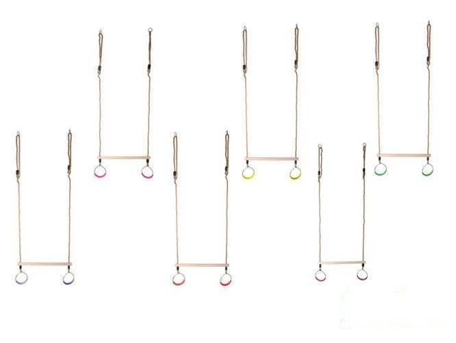 Trapezio ginnico con cerchi rotondi