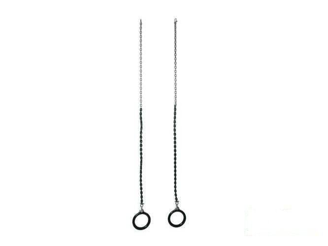 Cerchi da ginnastica rotondi su una catena