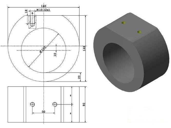 Paraurti in gomma per trave d'equilibrio