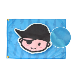 Bandiera pirata (con sistema) per i bambini nel parco giochi