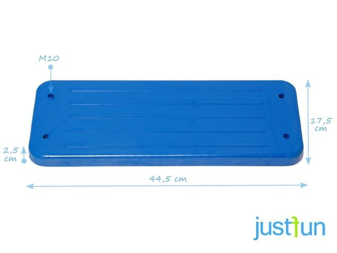 Altalena in gomma + set di catene zincate 5mm - 1,8m