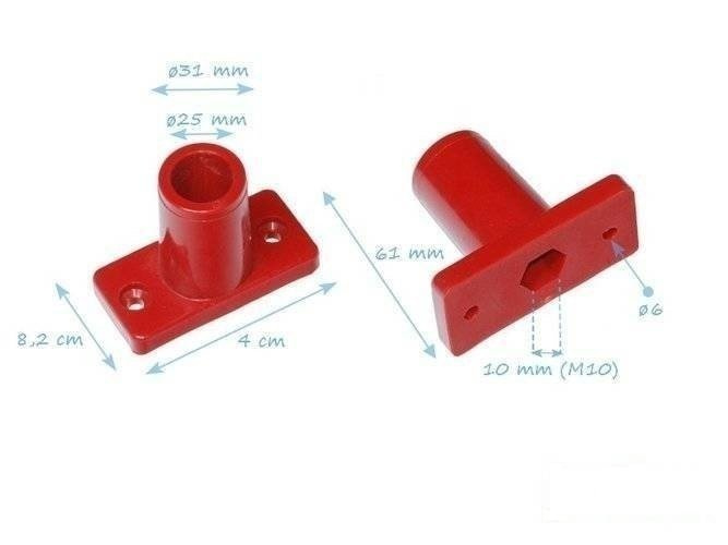 Attacco per fune da 16 mm