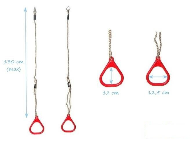 Cerchi da ginnastica triangolari in plastica