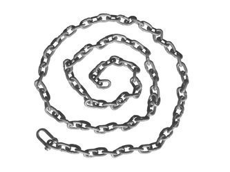 Set di catene zincate a punto singolo 5 mm - 1,8 m