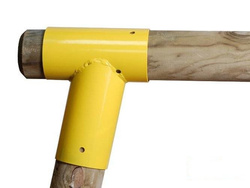 2 x attacco per trave Ø100 mm, 100°