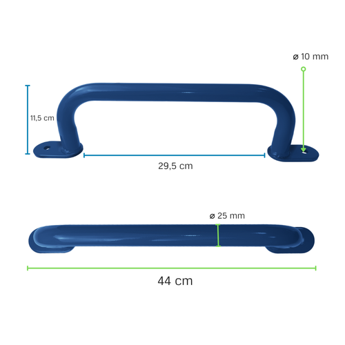 Maniglia in metallo da 350 mm
