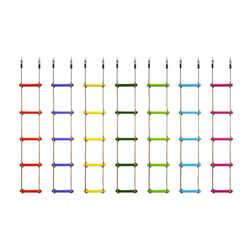 Scala a corda con 5 aste in plastica