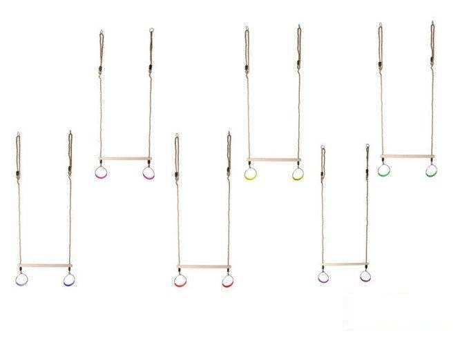 Trapezio ginnico con cerchi rotondi