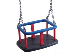 Altalena a secchiello + set di catene zincate da 5 mm - 1,8 m