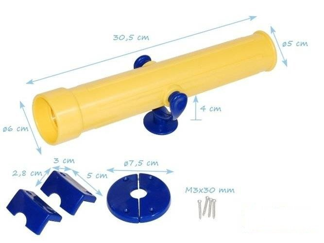 Set di maniglie, timone + Binocolo + Telescopio - accessori per l'oscillazione