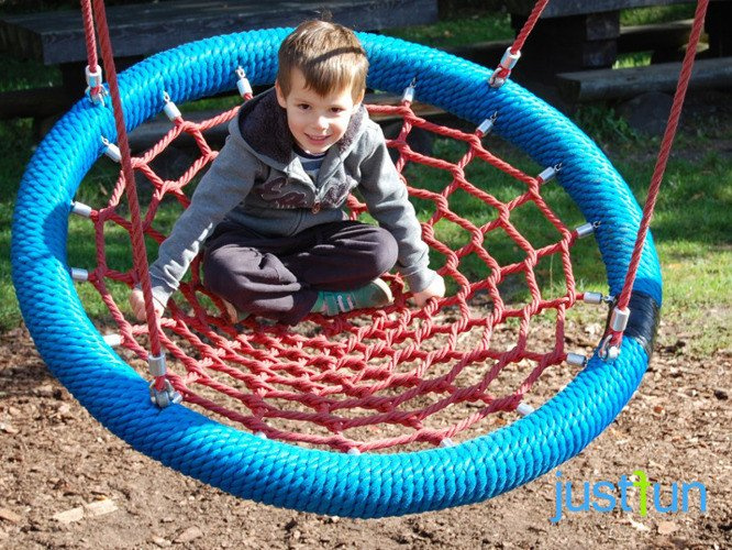 Altalena a nido di cicogna 120 cm per parco giochi pubblico