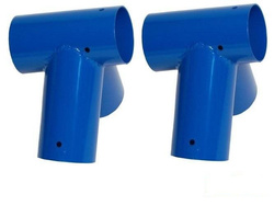2 x attacco per trave Ø100 mm, 100°